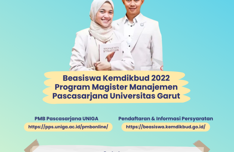 Telah Dibuka! Program Beasiswa Kemdikbud 2022 Magister Manajemen di Universitas Garut