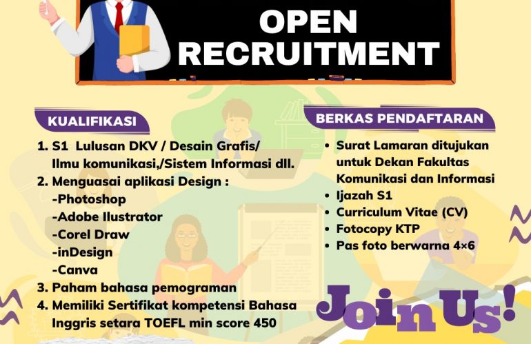 Open Recruitment! Asisten Dosen FKOMINFO Uniga
