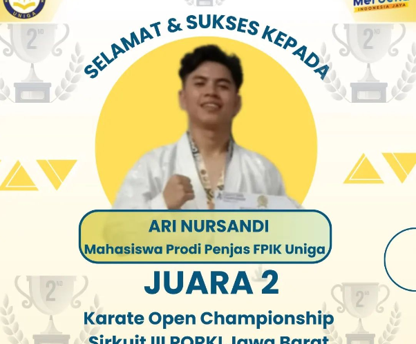 Mahasiswa FPIK Uniga Raih Juara 2 Karate Open Championship Sirkuit III Porki Jawa Barat